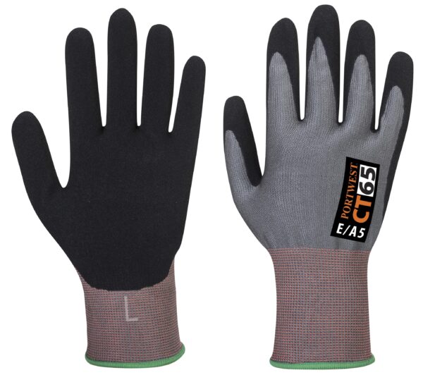 CT65 A5 Cut Resistant Gloves with Foam Nitrile Coating