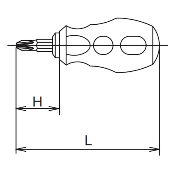 Interchangeable Screwdriver PH2 x 6mm Stubby Length 86mm | Koken - Image 2