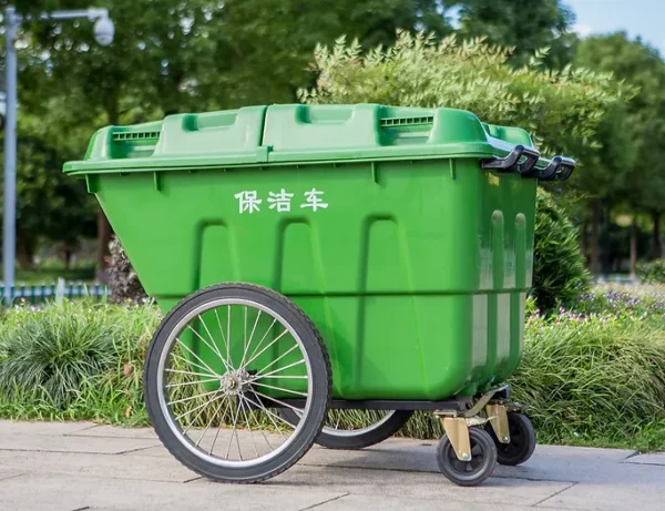 400 Liters - Plastic Trash Cart