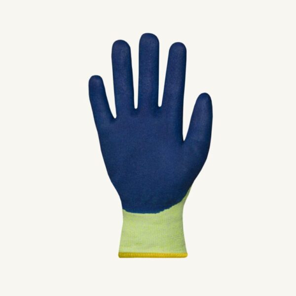 Hi-viz maximum cut protection gloves with high dexterity for abrasive material and glass handling - Image 2