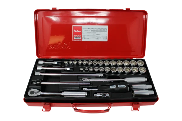 3/8 Sq. Dr. Socket set 12 point 35 pieces